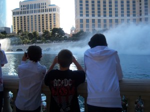 Watching the fountain show