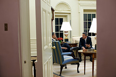 George Clooney in the Oval Office