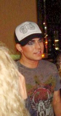 Adam in San Diego Adam after he signed my picture and stopping to listen to Jan's question