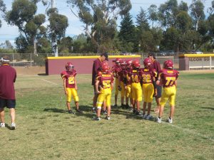 Pre-game preparations. I really like the look of the jersey this year.