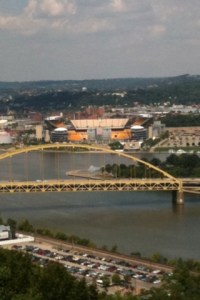 iPhone as of Aug17.09 026 Zooming in with iPhone on the football stadium