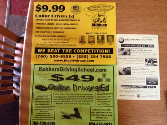 Drivers School Flyers