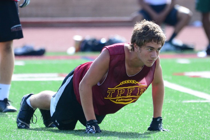 You have to do push ups if you don't make the catch. 