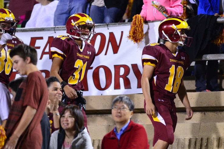 Entering the stadium