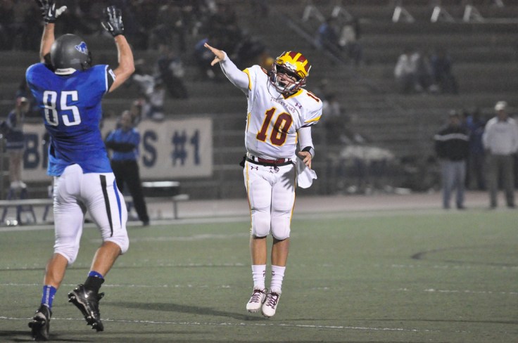 On his 18th birthday, the QB threw 3 touchdown passes - his follow through is quite lovely eh?