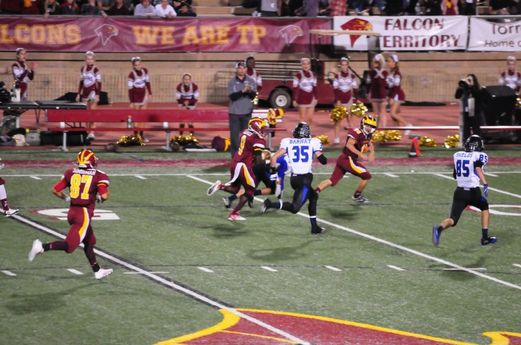 #18 has already dispatched with #7 (could be his legs still on the ground there)..so now he turns to see who else he can pick off...