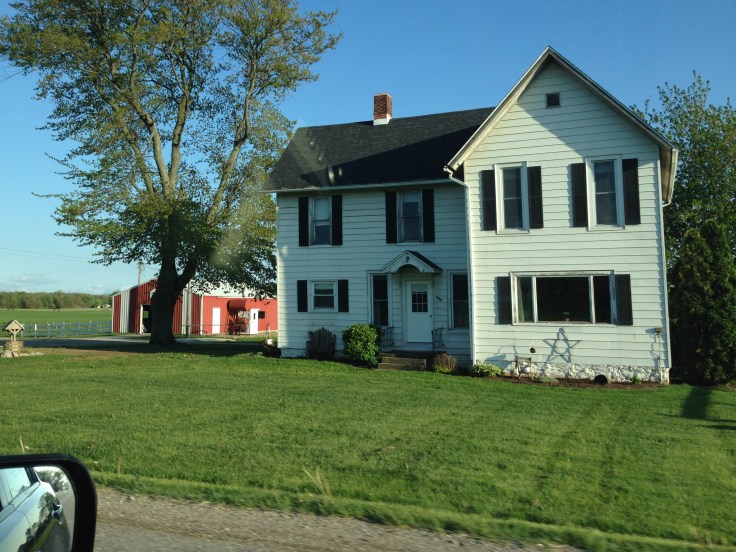 House along the road as we approached Amish country outside of Elkhart, Indiana.